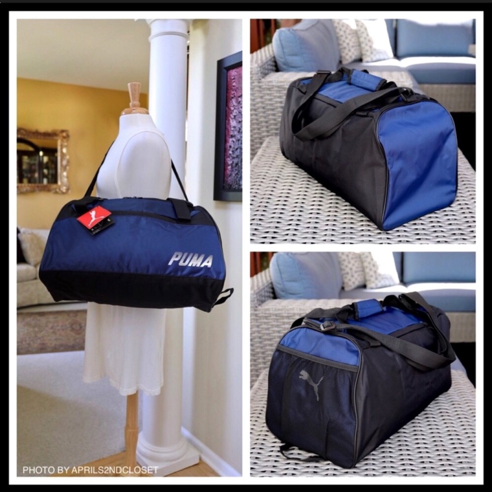 PUMA LOGO LARGE DUFFEL TRAVEL BAG - Picture 4 of 7